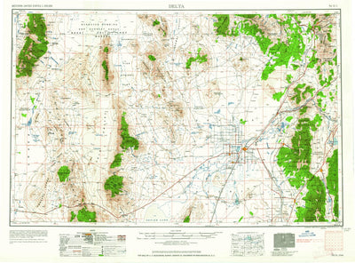 United States Geological Survey Delta, UT (1962, 250000-Scale) digital map