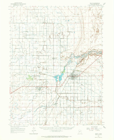 United States Geological Survey Delta, UT (1962, 62500-Scale) digital map