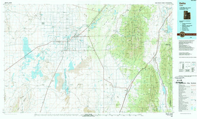 United States Geological Survey Delta, UT (1989, 100000-Scale) digital map