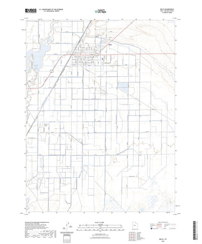 United States Geological Survey Delta, UT (2023, 24000-Scale) digital map