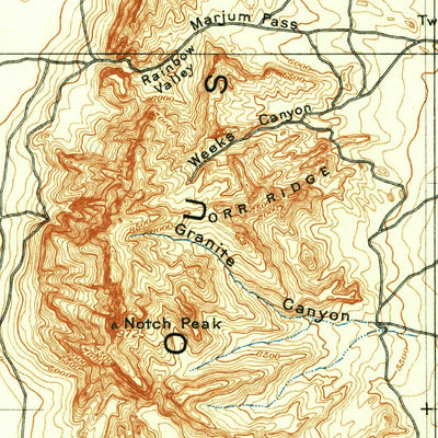 United States Geological Survey Delta W, UT (1908, 250000-Scale) digital map