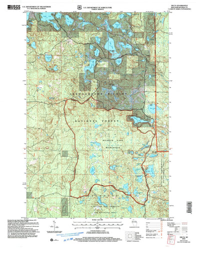 United States Geological Survey Delta, WI (2005, 24000-Scale) digital map
