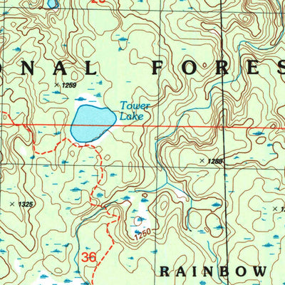 United States Geological Survey Delta, WI (2005, 24000-Scale) digital map