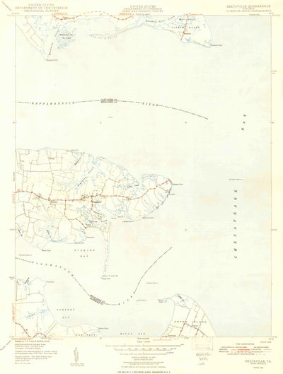 United States Geological Survey Deltaville, VA (1948, 24000-Scale) digital map