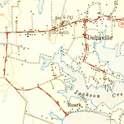 United States Geological Survey Deltaville, VA (1948, 24000-Scale) digital map