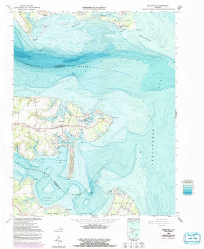 United States Geological Survey Deltaville, VA (1964, 24000-Scale) digital map