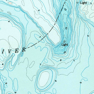 United States Geological Survey Deltaville, VA (1964, 24000-Scale) digital map