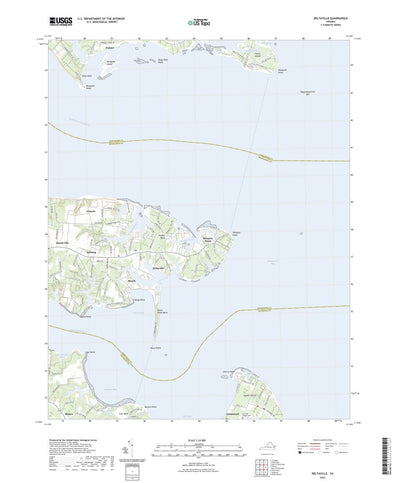 United States Geological Survey Deltaville, VA (2022, 24000-Scale) digital map