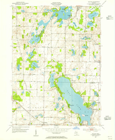 United States Geological Survey Delton, MI (1947, 24000-Scale) digital map