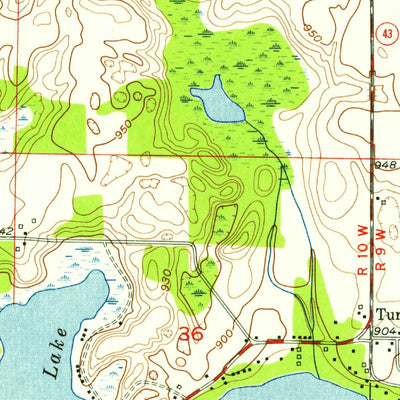 United States Geological Survey Delton, MI (1947, 24000-Scale) digital map