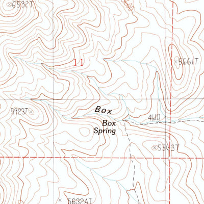 United States Geological Survey Delvada Spring, NV (1988, 24000-Scale) digital map