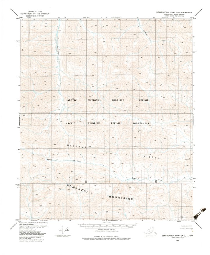 Demarcation Point A-3, AK (1983, 63360-Scale) Map by United States ...
