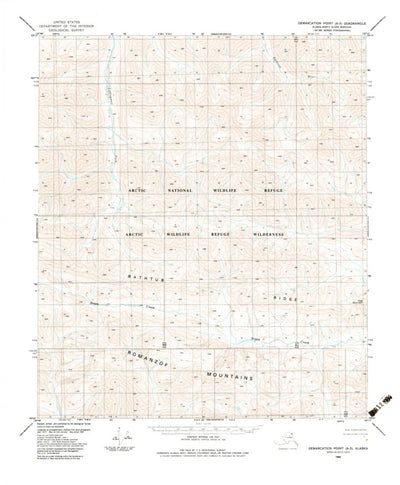 United States Geological Survey Demarcation Point A-3, AK (1983, 63360-Scale) digital map