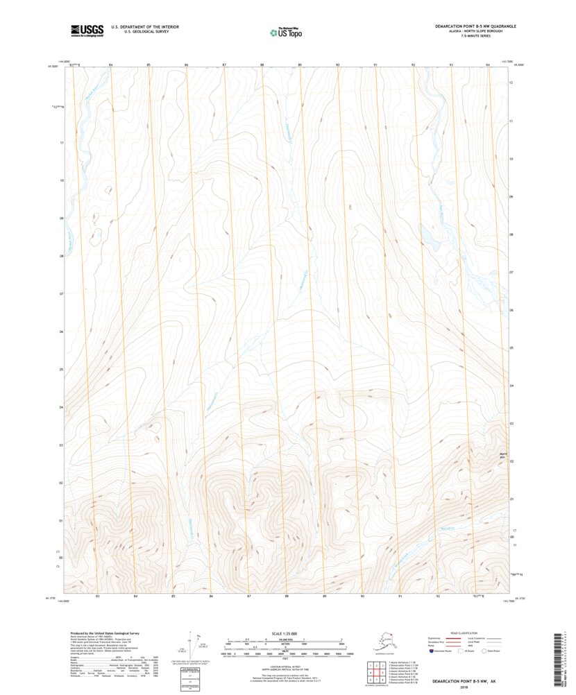 Demarcation Point B-5 NW, AK (2018, 25000-Scale) Map by United States ...