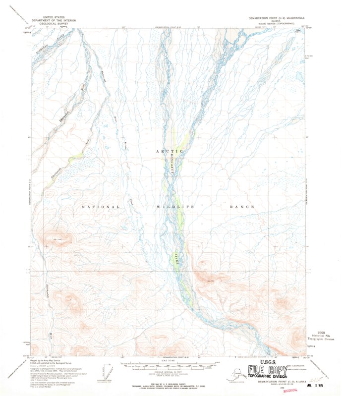 Demarcation Point C-2, AK (1955, 63360-Scale) Map by United States ...