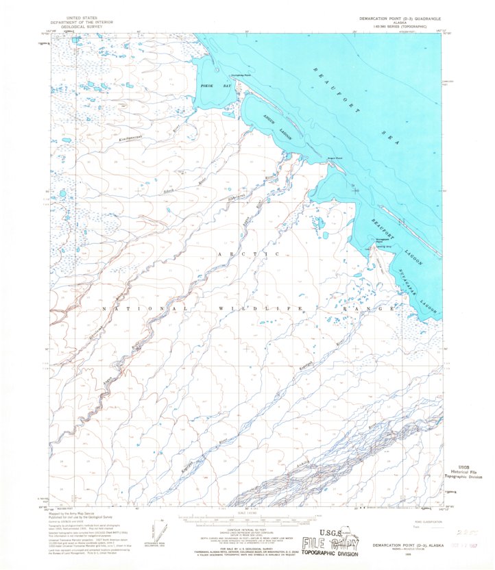Demarcation Point D-3, AK (1955, 63360-Scale) Map by United States ...