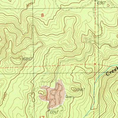 United States Geological Survey Dement Creek, OR (1986, 24000-Scale) digital map