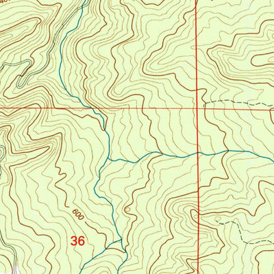 United States Geological Survey Dement Creek, OR (1996, 24000-Scale) digital map