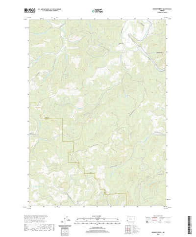United States Geological Survey Dement Creek, OR (2020, 24000-Scale) digital map