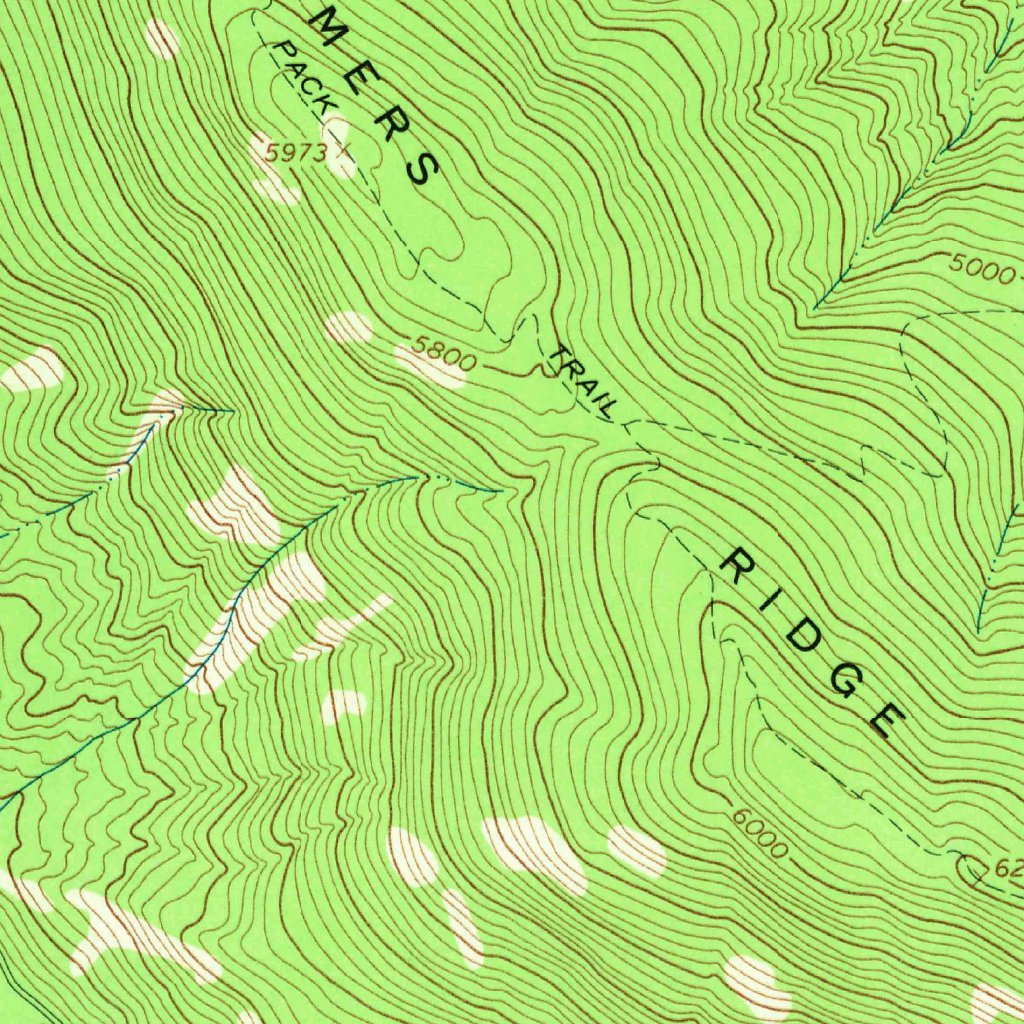 Demers Ridge, MT (1966, 24000-Scale) Map by United States Geological ...