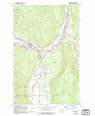 United States Geological Survey Deming, WA (1972, 24000-Scale) digital map