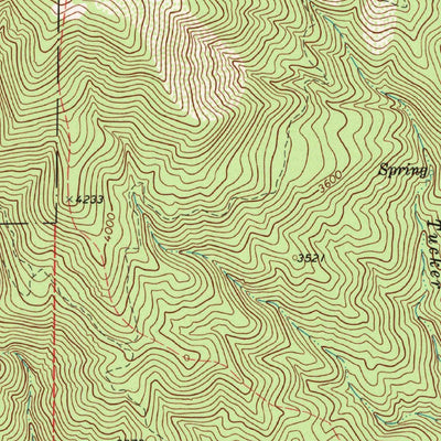 United States Geological Survey Democrat Hot Springs, CA (1972, 24000-Scale) digital map