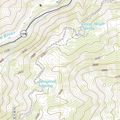 United States Geological Survey Democrat Hot Springs, CA (2022, 24000-Scale) digital map