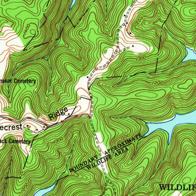United States Geological Survey Demory, TN (1952, 24000-Scale) digital map