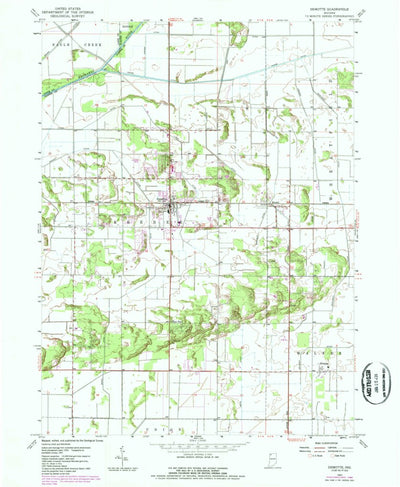 United States Geological Survey Demotte, IN (1957, 24000-Scale) digital map