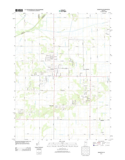 United States Geological Survey Demotte, IN (2013, 24000-Scale) digital map