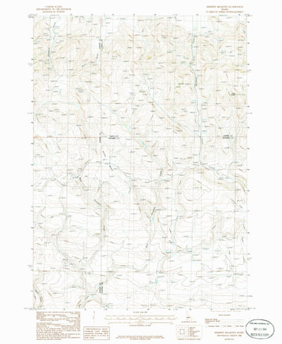 United States Geological Survey Dempsey Meadows, ID (1986, 24000-Scale) digital map
