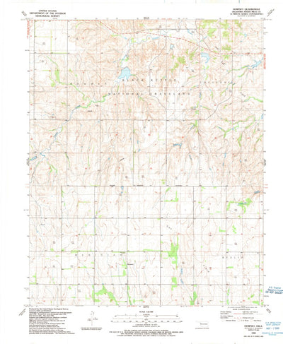 United States Geological Survey Dempsey, OK (1988, 24000-Scale) digital map