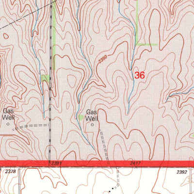 United States Geological Survey Dempsey, OK (1998, 24000-Scale) digital map