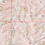 United States Geological Survey Dempsey, OK (1998, 24000-Scale) digital map