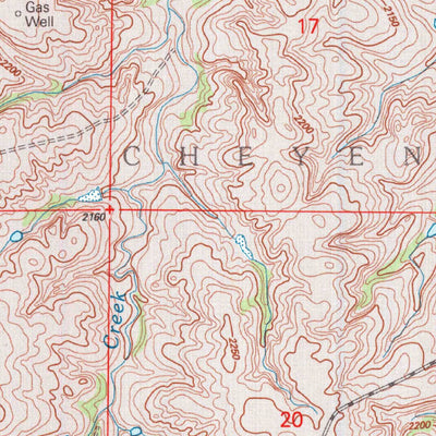 United States Geological Survey Dempsey, OK (1998, 24000-Scale) digital map