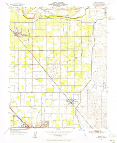 United States Geological Survey Denair, CA (1953, 24000-Scale) digital map