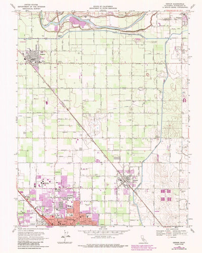 United States Geological Survey Denair, CA (1963, 24000-Scale) digital map