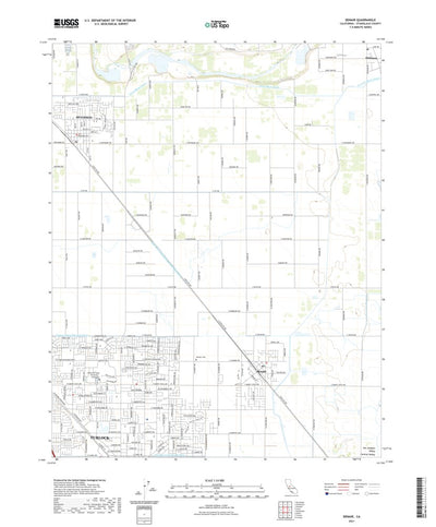 United States Geological Survey Denair, CA (2021, 24000-Scale) digital map