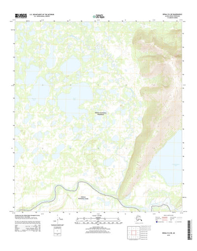 United States Geological Survey Denali D-4 NE, AK (2015, 25000-Scale) digital map