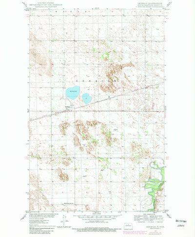 United States Geological Survey Denbigh, ND (1949, 24000-Scale) digital map
