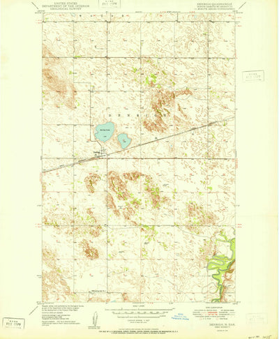 United States Geological Survey Denbigh, ND (1950, 24000-Scale) digital map