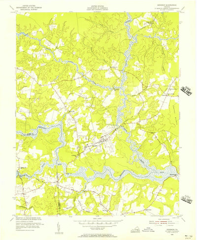 United States Geological Survey Dendron, VA (1954, 24000-Scale) digital map