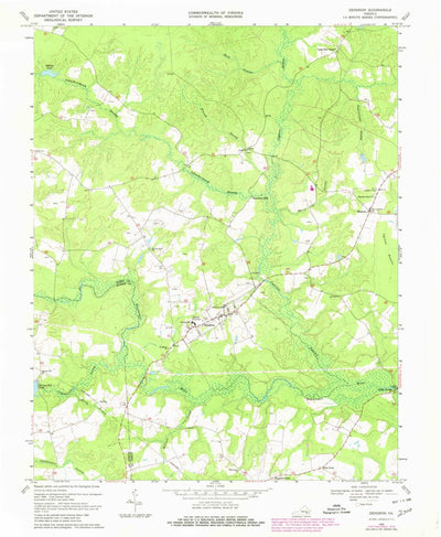 United States Geological Survey Dendron, VA (1969, 24000-Scale) digital map