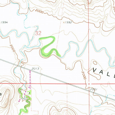 United States Geological Survey Dengate, ND (1960, 24000-Scale) digital map