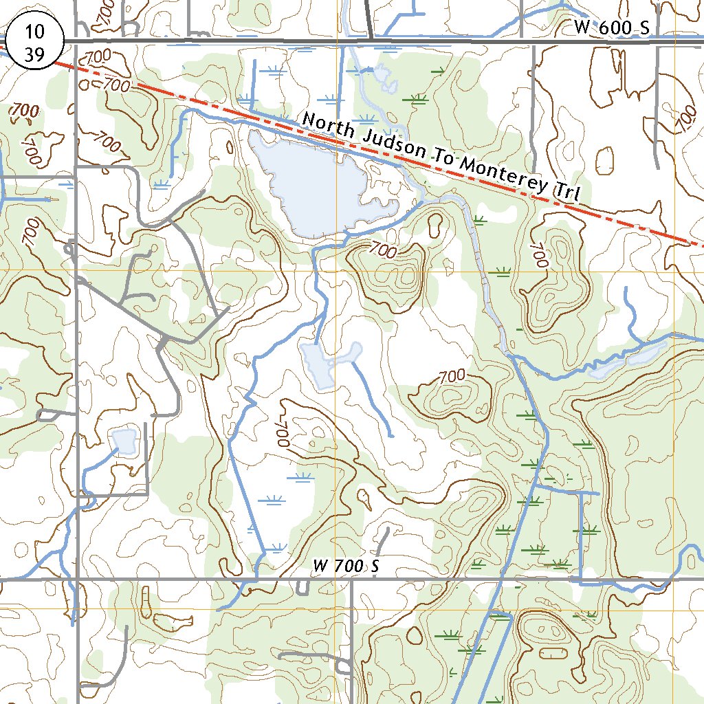 Denham, IN (2022, 24000-Scale) Map by United States Geological Survey ...