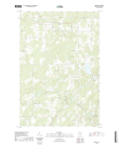 United States Geological Survey Denham, MN (2022, 24000-Scale) digital map