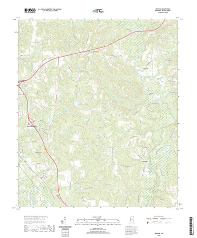 United States Geological Survey Denham, MS (2020, 24000-Scale) digital map