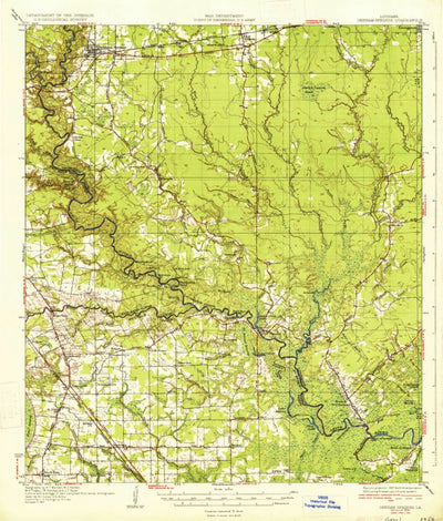 United States Geological Survey Denham Springs, LA (1934, 62500-Scale) digital map