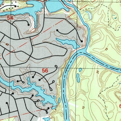 United States Geological Survey Denham Springs, LA (1995, 24000-Scale) digital map