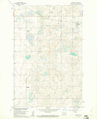 United States Geological Survey Denhoff, ND (1960, 24000-Scale) digital map